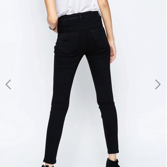 ASOS Denim Ridley High Waist Skinny Jeans 25 - Picture 6 of 8